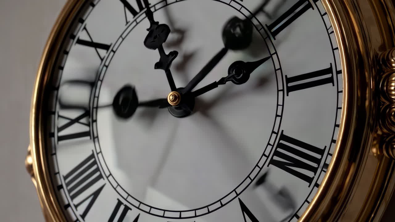 Antique Wall Clock Detail