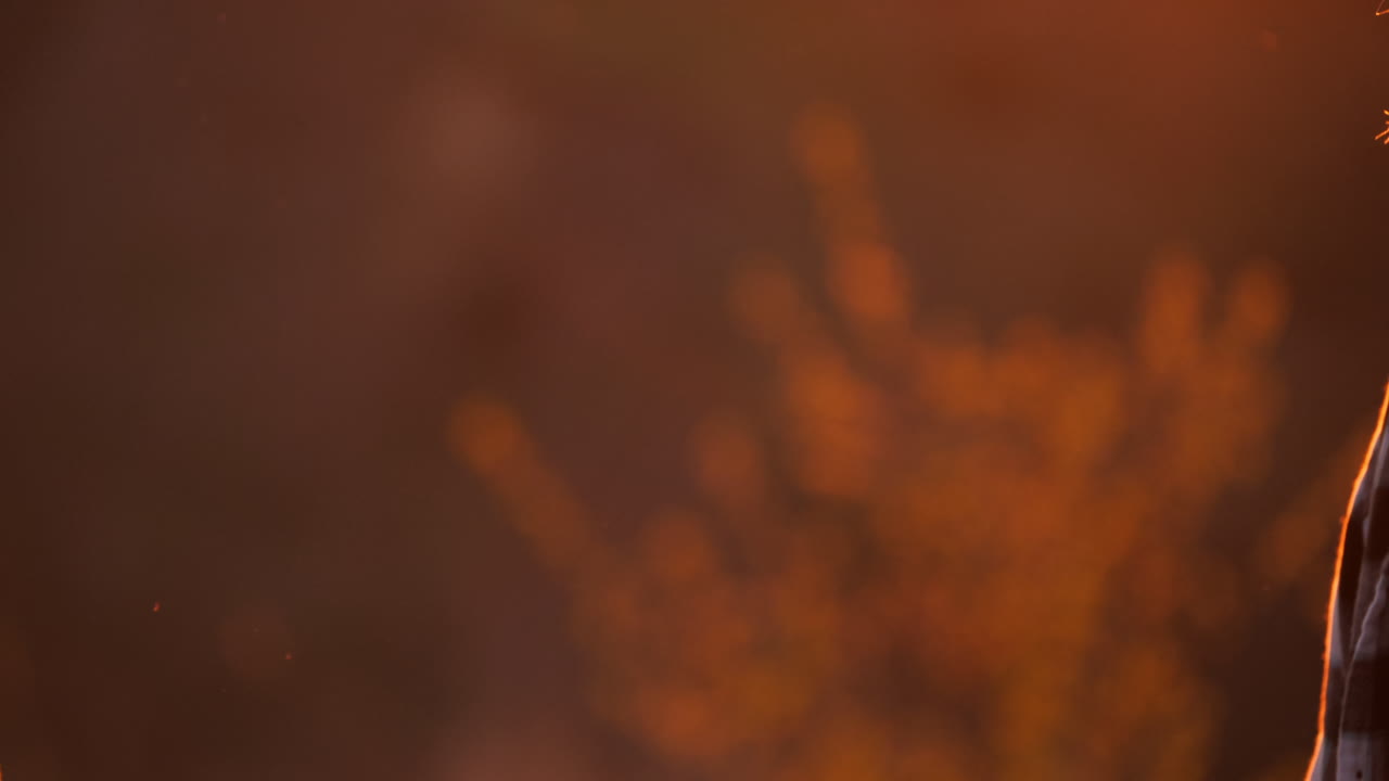 amigos tomados de la mano al atardecer.