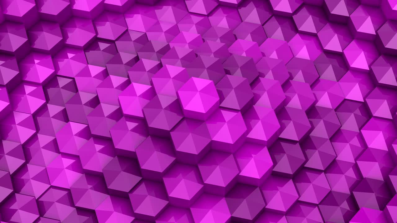 los hexágonos formaron una onda