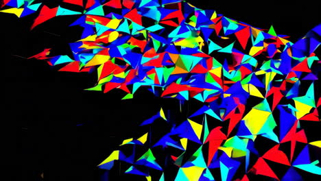 patrón triangular abstractamente colorido