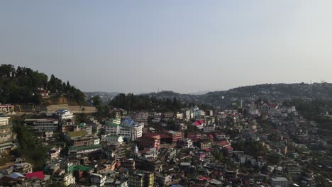 Drone-Shot-of-Kohima,-Nagaland