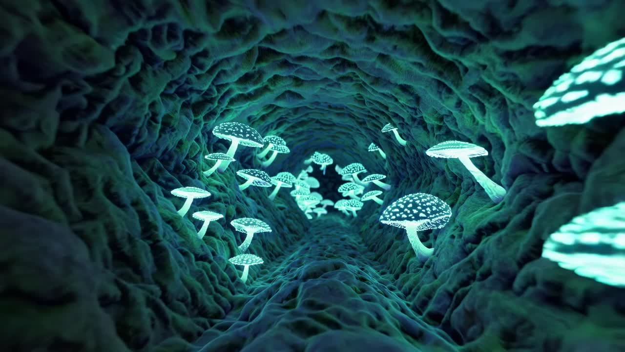 Glowing Mushroom Tunnel