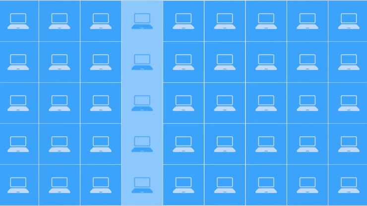 Motion Computer icon on simple network background 4