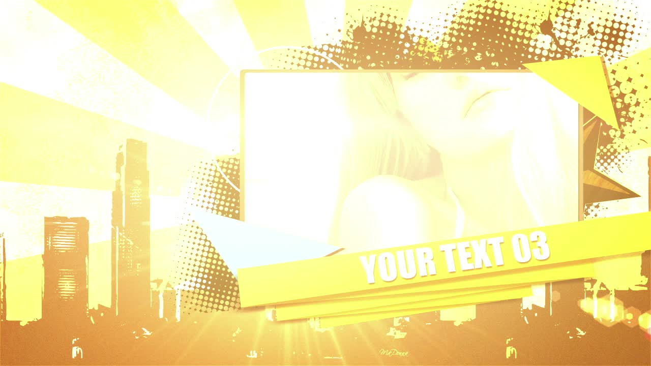 Vintage retro opener and media animation starburst effect perfect for title sequences or presentations