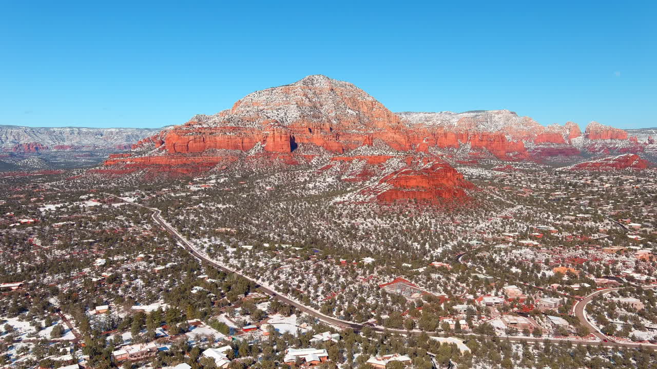 레드 마운틴, 캐피톨 버트, 세도나, 애리조나, 산의 풍경