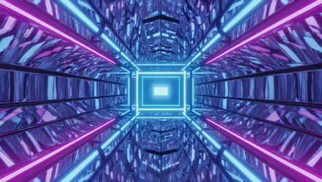 túnel de neón abstracto