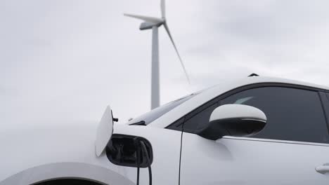 Progressive-combination-of-EV-car,-charging-station-and-wind-turbine.