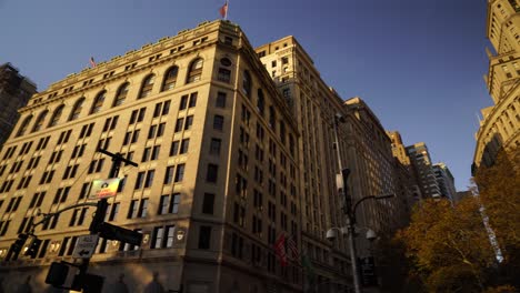 new york stock exchange building in the financial district on wall street in lower manhattan new york usa