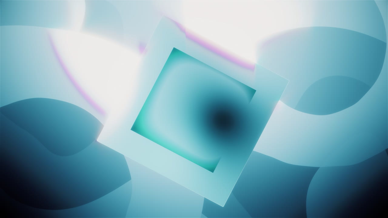 Abstract Neon Square Design