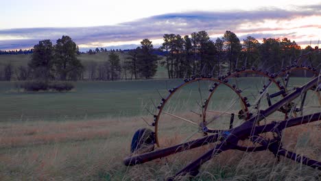 hermosa mañana de primavera en el este de montana