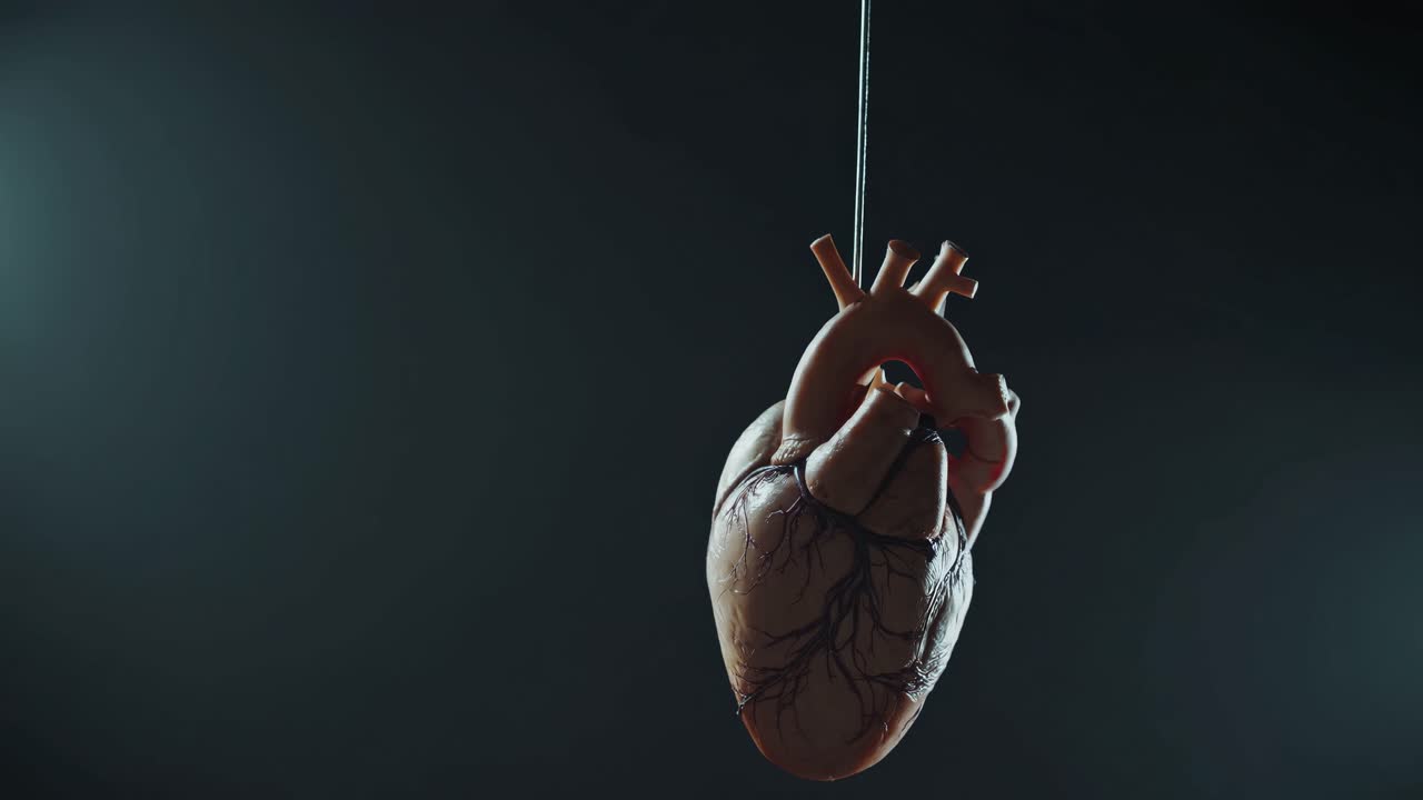 Modello di cuore sospeso