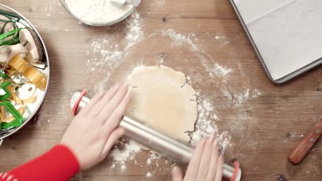 baking sugar cookies for christmas.