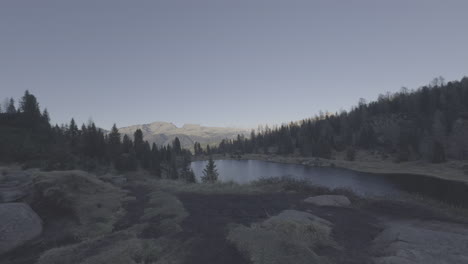 mountain lake in the woods