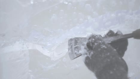 ice carving process