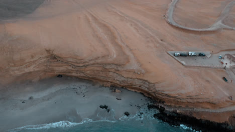 Paracus,-Perú,-Imágenes-De-Drones.-Puesta-De-Sol