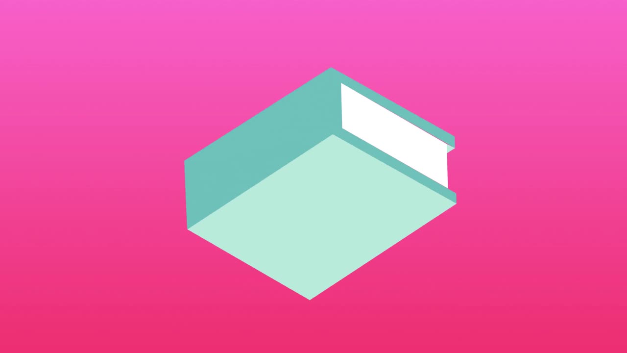 animación de iconos de libros sobre un fondo rojo