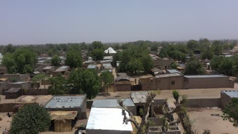 Eine-Ländliche-Westafrikanische-Gemeinde-In-Nigeria,-Maiduguri,-Nigeria,-Afrika