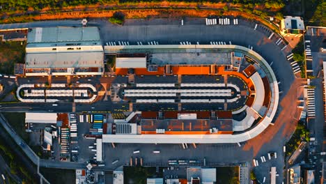 bus station from the air