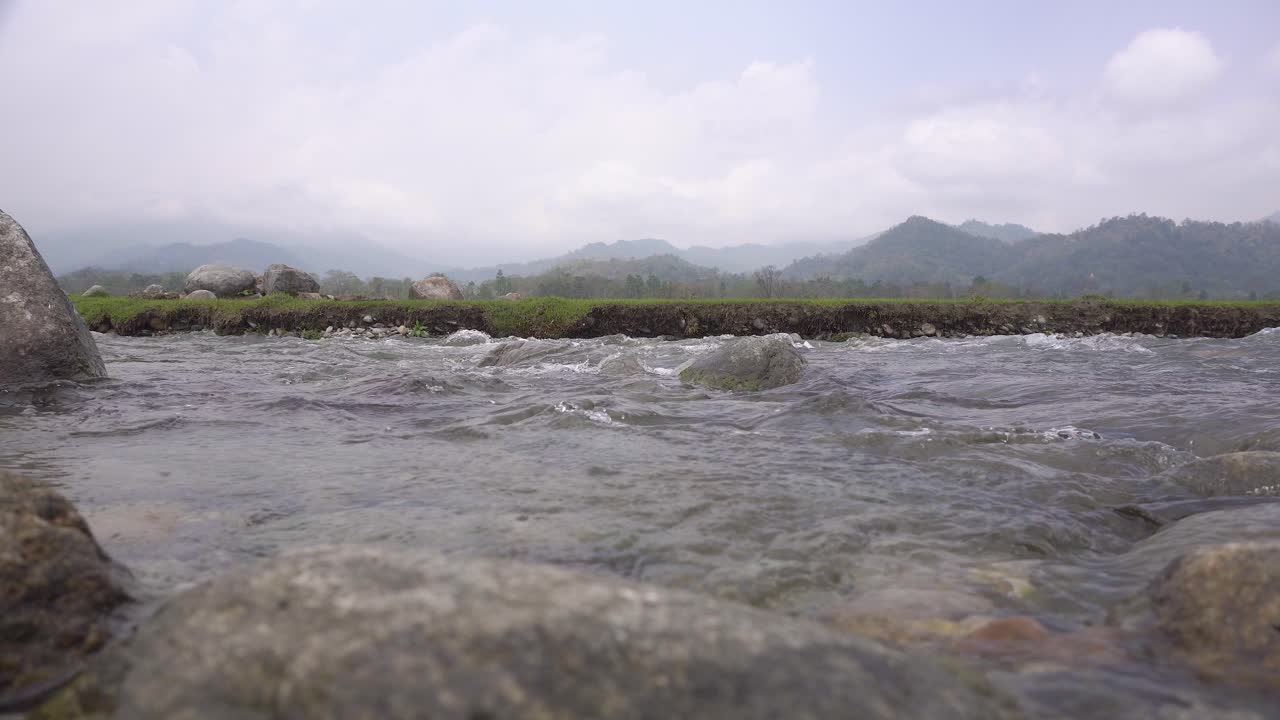 인도 와 부탄 의 자연 아름다움 국경 이나 고원