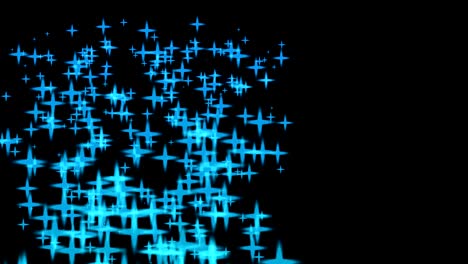animación de partículas en movimiento