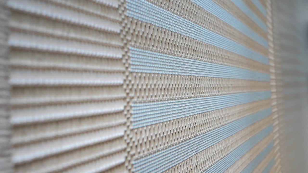 Close-up of Blinds with Horizontal Stripes