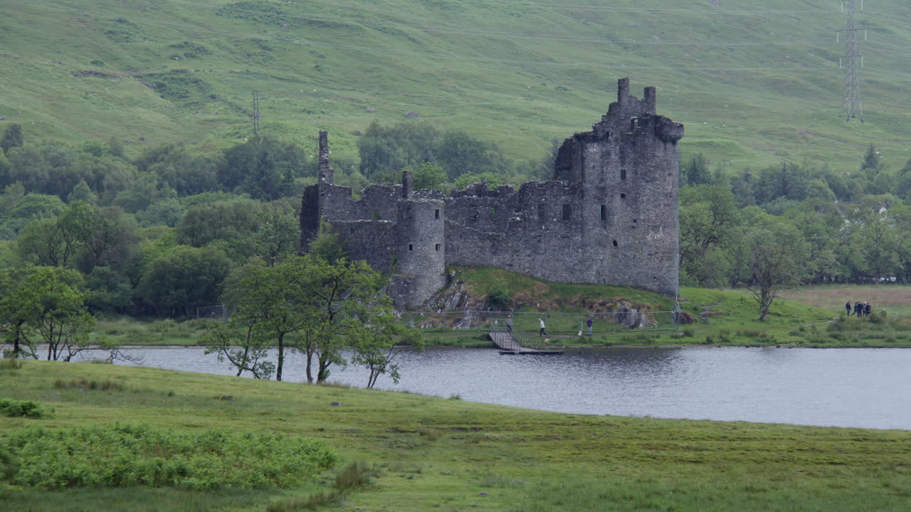Plano general del castillo de Kilchurn en el lago Awe