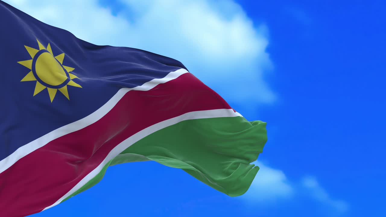 나미비아 발의 끊임없는 루프.