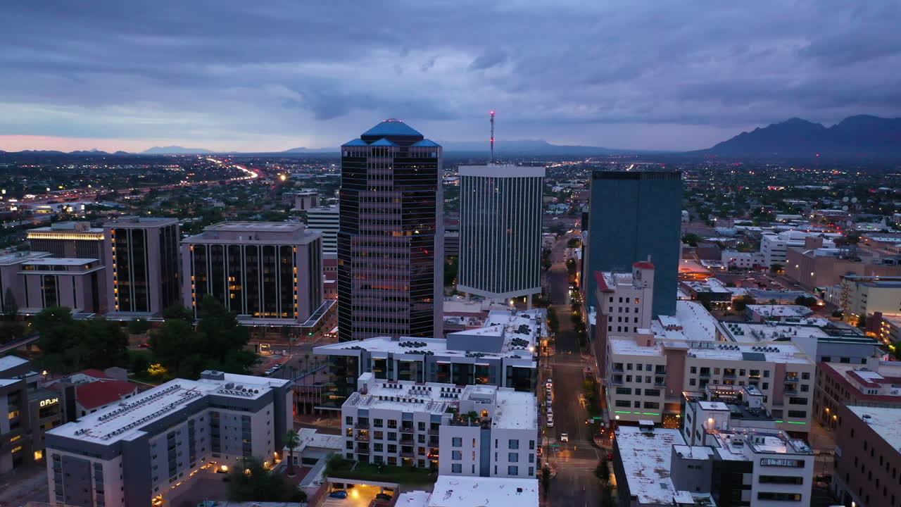Tucson, Arizona Skyline at Dusk
