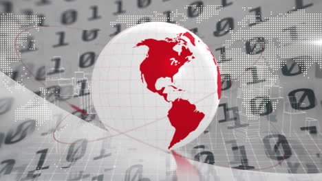 animación del globo sobre el procesamiento de datos