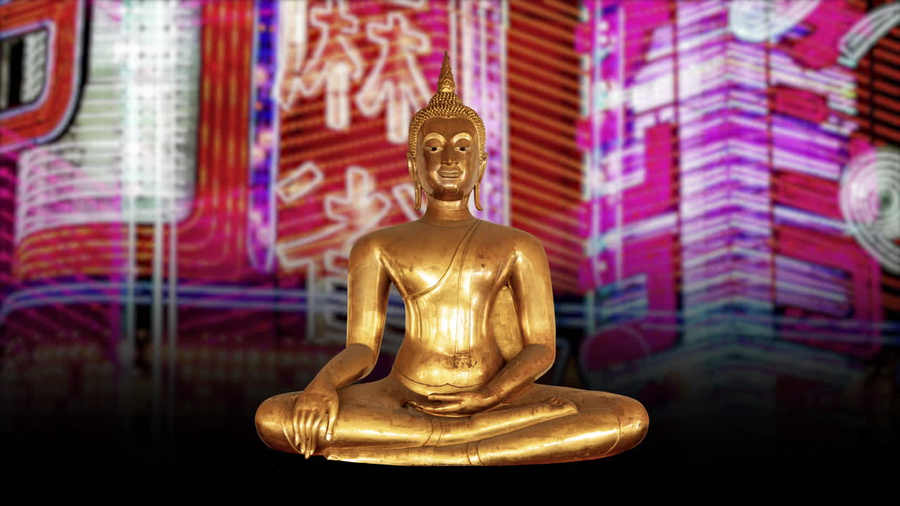 estatuas de buda doradas en Asia