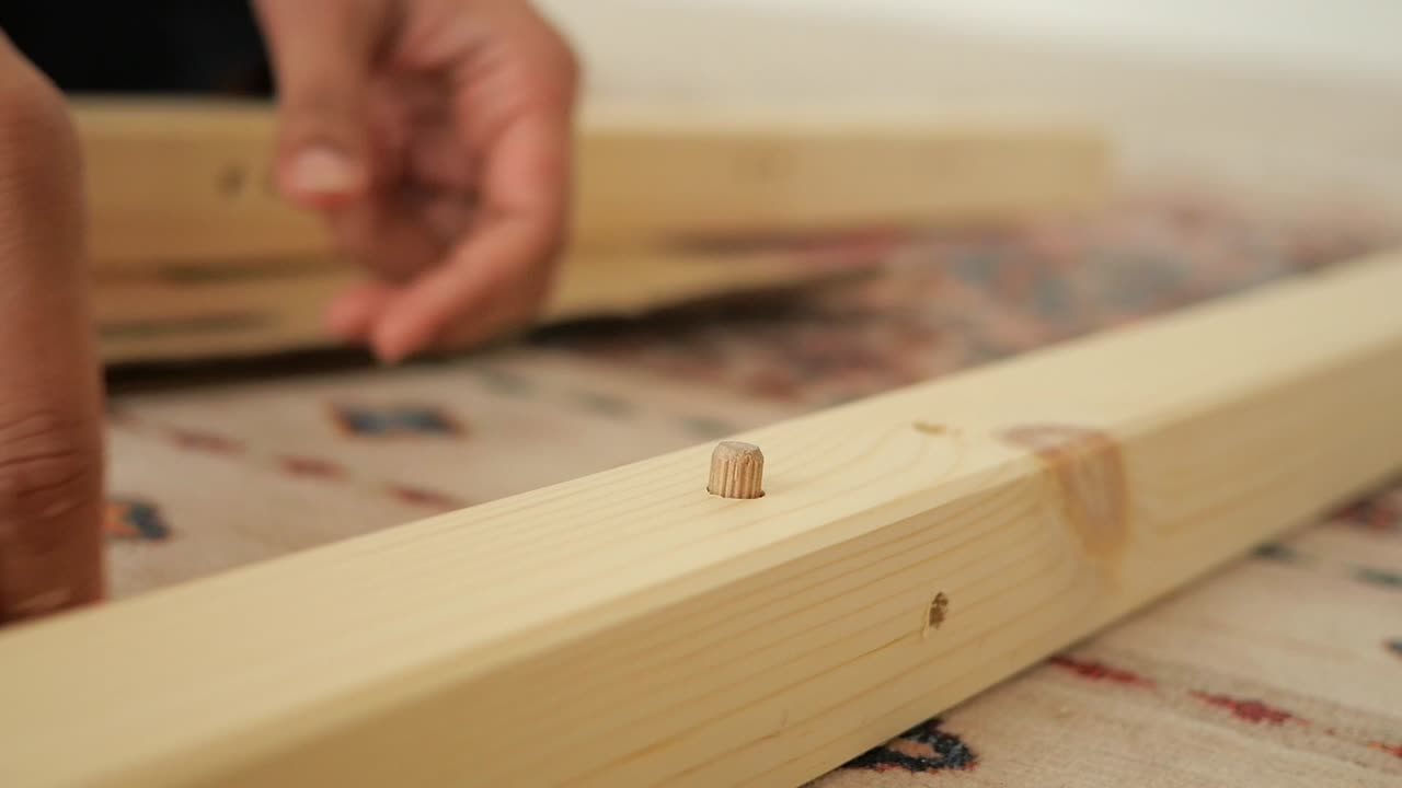 Assembling Wooden Furniture with Dowels
