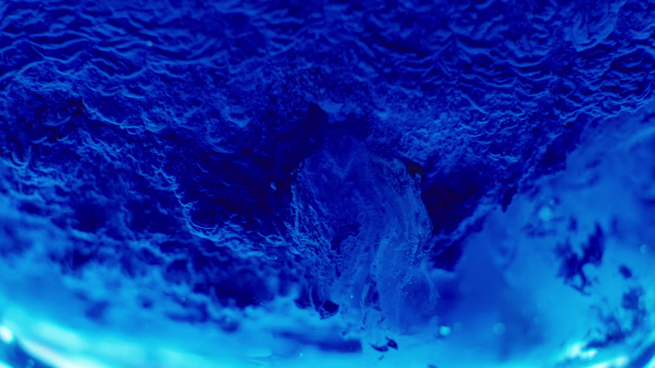 Frozen Blue Abstract