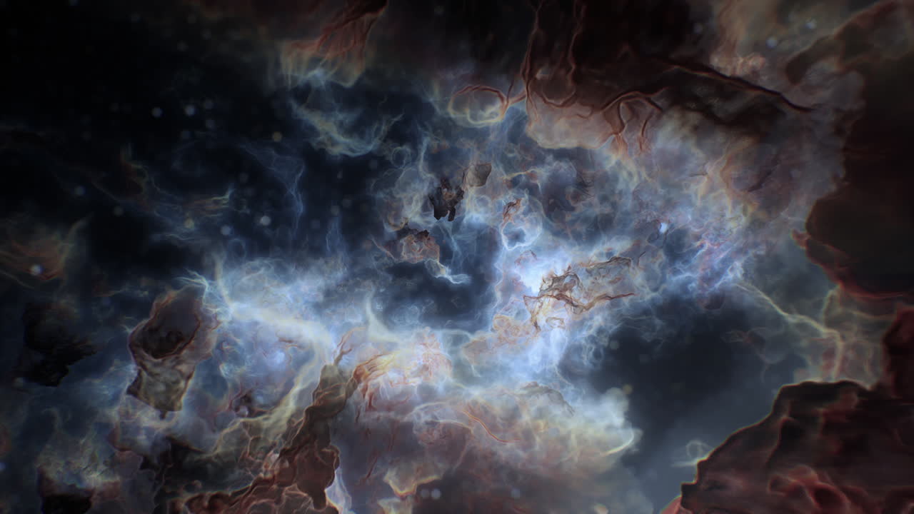 una impresionante vista de cerca de una nebulosa