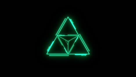 technology hud futuristic target on black background seamless loop