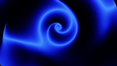 una elegante espiral azul en un vórtice místico