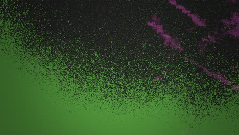 gritty green and black background with paint splatters