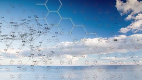 la idea de tecnologías para determinar el pronóstico del tiempo. cálculos cuidadosos y estructurales contra el fondo del mar con un clima que cambia rápidamente