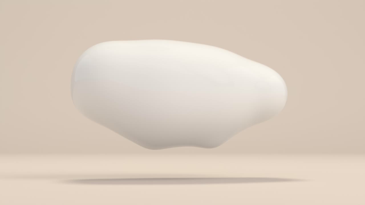 베이지 바탕에 추상적인 색 형태