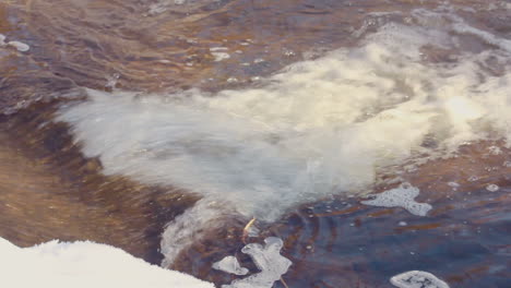 Flujo-De-Agua.-Agua-Que-Fluye.-De-Cerca.-Corriente-De-Agua.-Fondo-De-Primavera