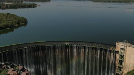 vertigo effect of a dam wall dolly zoom effect