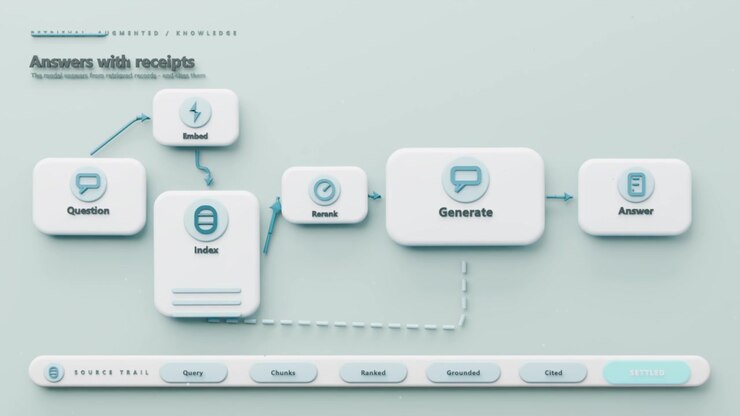 Animating flow building Question?Answer blocks on mint panel on load, settling source bar grounding