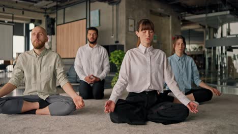 office meditation session