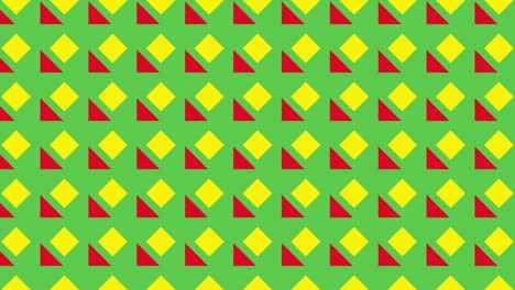 patrón geométrico con azulejos animados multicolores. formas geométricas en un patrón dinámico mínimo. fondo gráfico de movimiento en un diseño plano