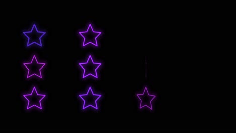 neon purple and retro stars pattern