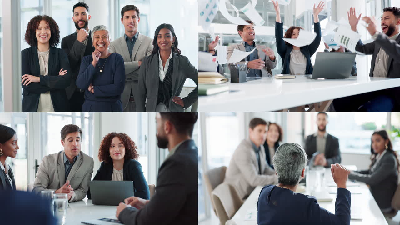 Successful Business Team in Office Meetings