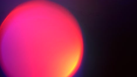 abstracto 4k lente de resplandor video en color