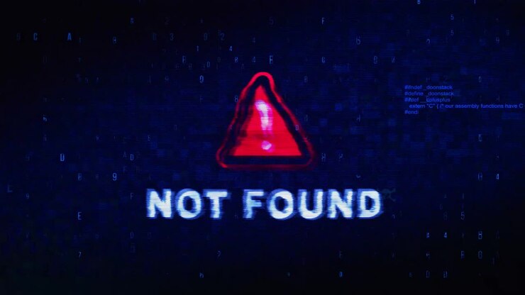 Not Found Error on Digital Screen