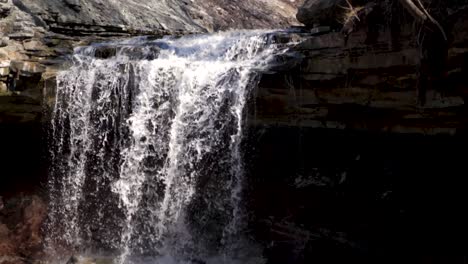 Kleiner-Wasserfall-Im-Frühling