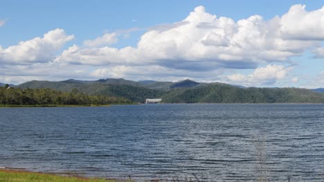 time-lapse of a lake with changing clouds