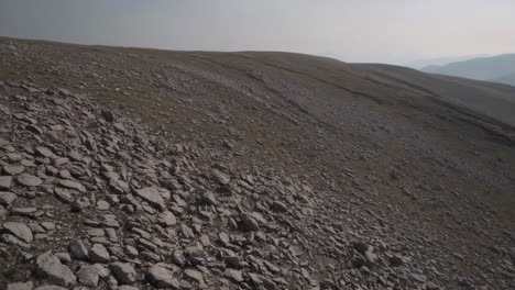 rocky barren mountain slope landscape